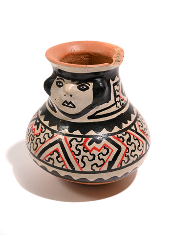 Shipibo Amazon Jungle Ceramic Effigy Vessel - DISCOUNTED/2nds