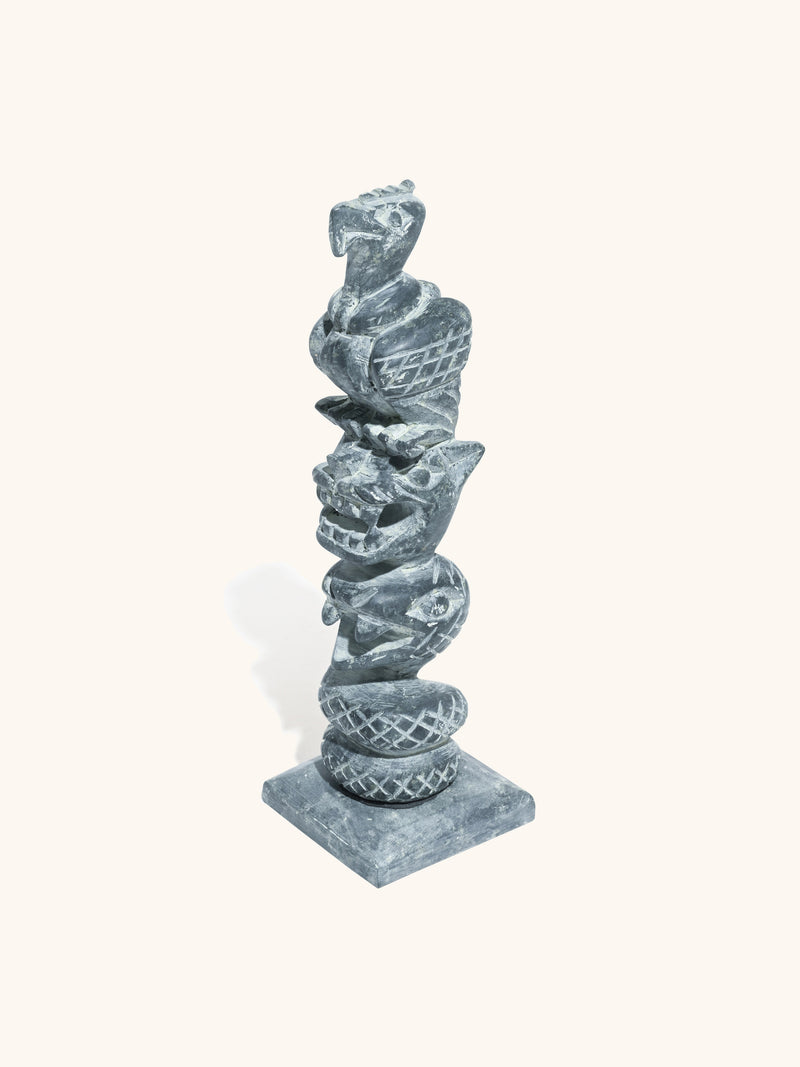 Stone Carved Totem Trilogy