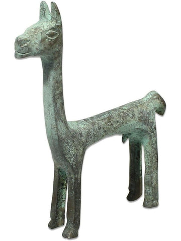 Llama Statue Brass