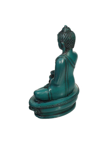 Buddha Turquoise Resin Statue - 5.5 in