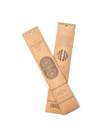 Artisan California White Sage Incense Sticks - 11 in