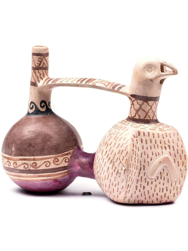 Huaco Silbador-Peruvian Whistling Vessel - Sican Eagle