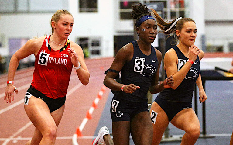 Schreyer Scholar Victoria Vanriele running for Penn State's track and field team