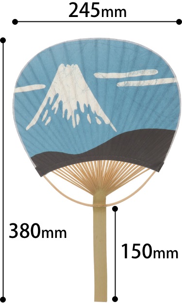 竹うちわのサイズ