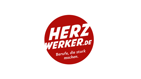 Logo Herzwerker.de – Berufe, die stark machen