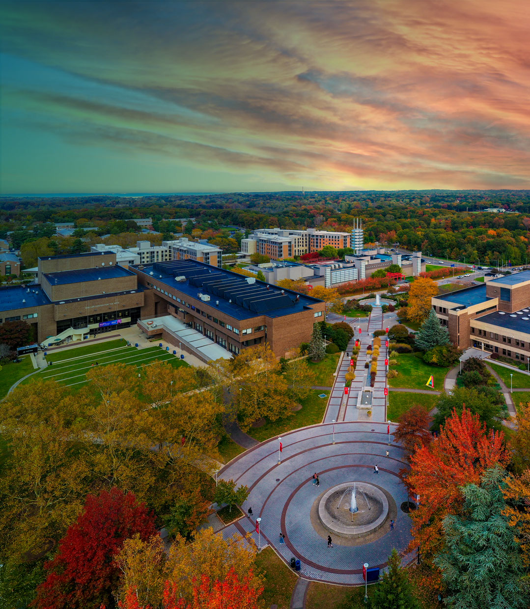 campus overhead shot