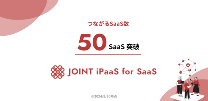 JOINT iPaaS for SaaS、50SaaSを突破