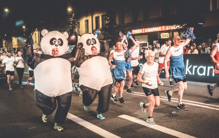 Deltagare i Midnattsloppet Maskerad. Foto: Midnattsloppet