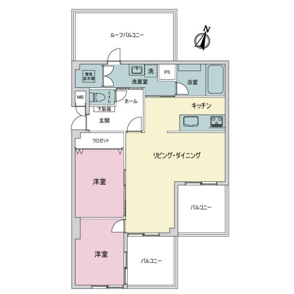 ライオンズマンション覚王山 間取図