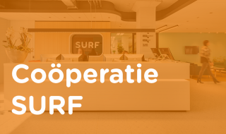 Titelblok cooperatie SURF jaaroverzicht 2019