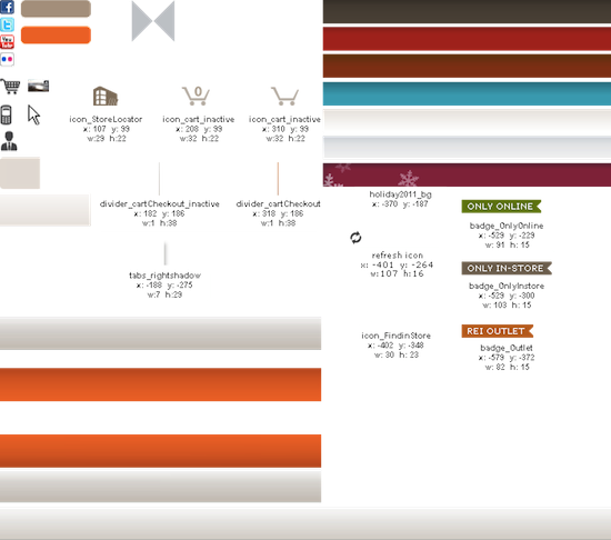 REI.comのCSSスプライト