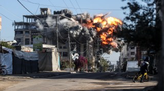 An Israeli airstrike on Gaza City this week