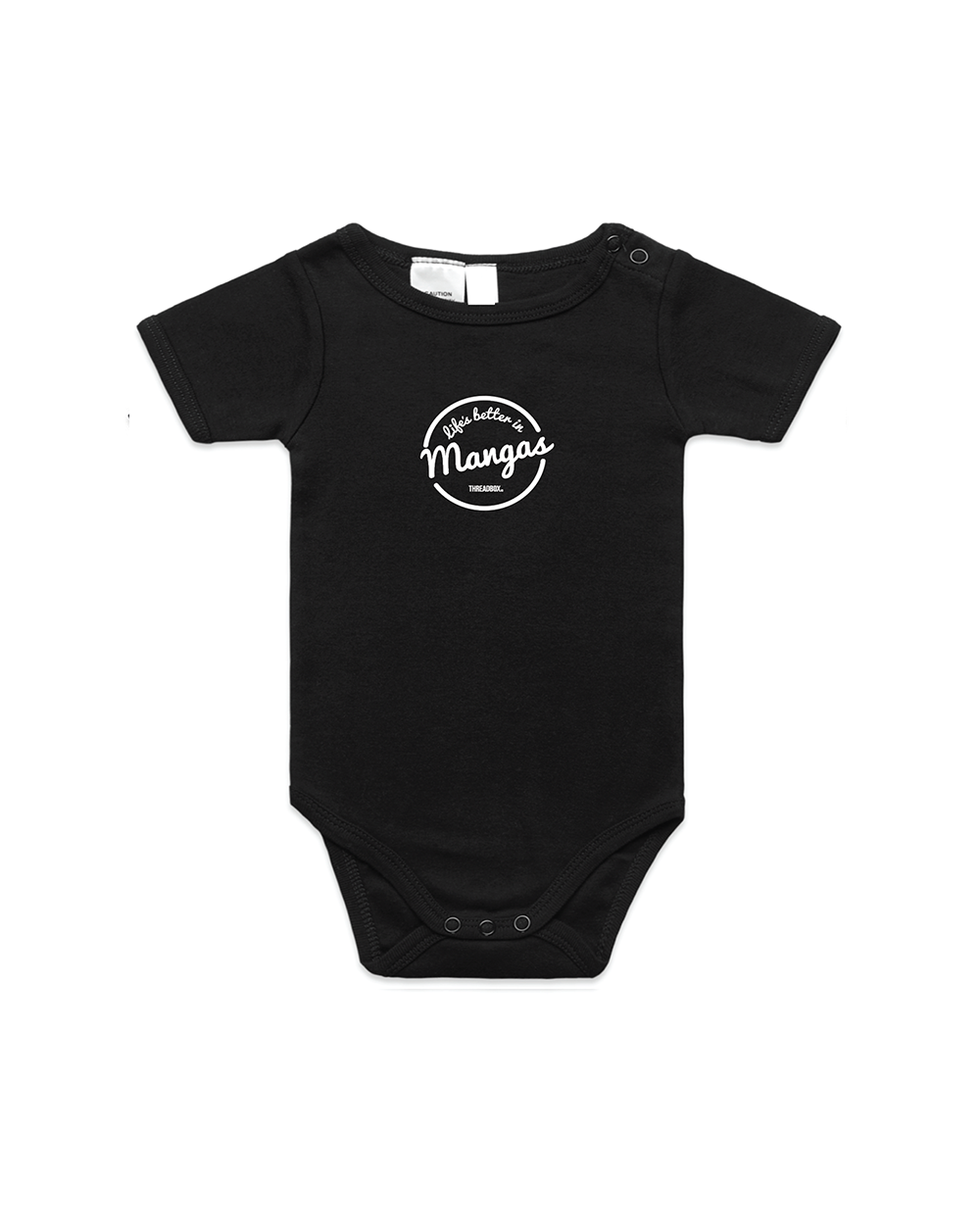 Baby onesie life's better in Mangas - Threadbox