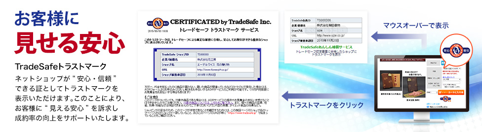 お客様に見せる安心