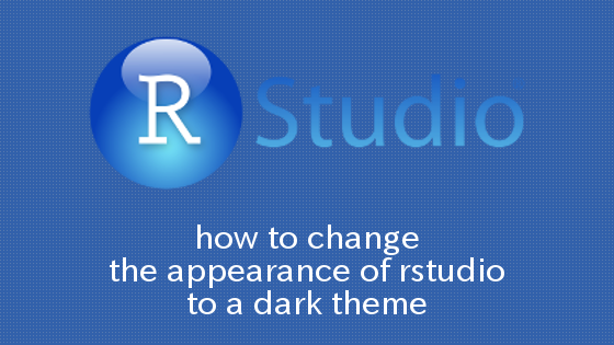 R×Ubuntu×RStudio ダークテーマに変更する方法