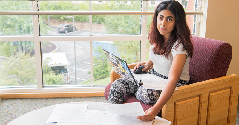 Vishva Patel, from the Lerner College is doing summer research on the effects that procrastination has on college assignments versus students that start early working on assignments. 