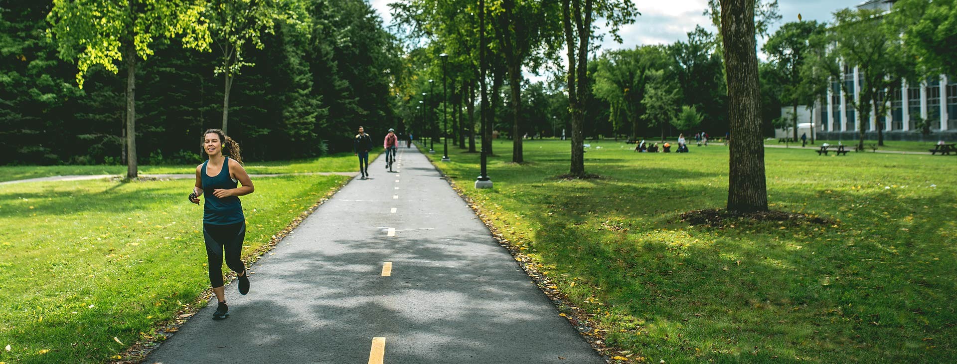 Campus de l'Université Laval en été