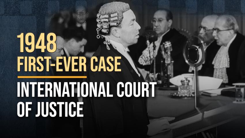 What was the first-ever case at the World Court?