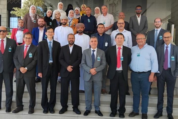 Group photo of participants in the meeting on statistical business registers for Arab countries
