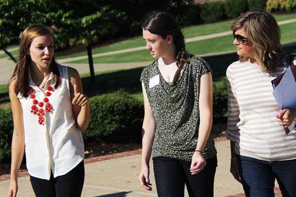 students on a tour