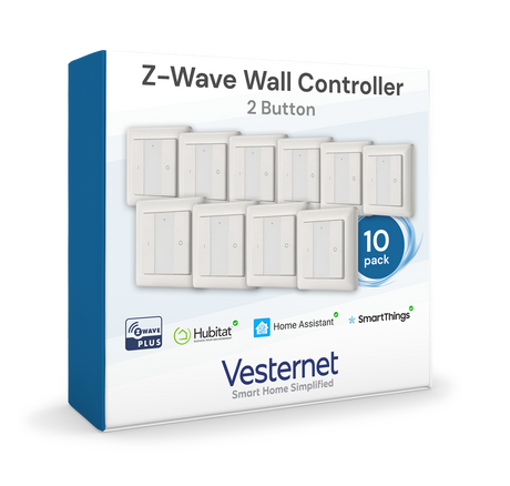 Vesternet Z-Wave Wall Controller - 2 Button