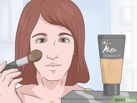 Step 2 Use liquid matte foundation to even out your face’s color and texture.