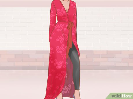 Step 5 Pair leggings with long kimono dresses for a breezy summer outfit.