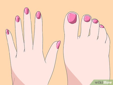 Step 4 Get a manicure and pedicure to make your nails look nice.