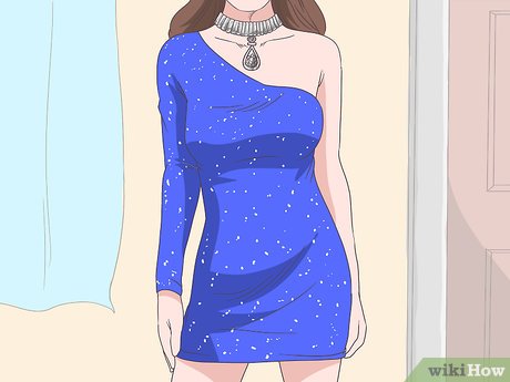 Step 1 Catch everyone’s eye by wearing a sparkly, flashy dress.