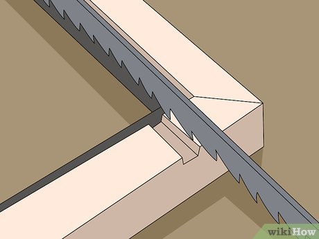 Step 4 Create a gap in the frame for the LED external wire with a saw.