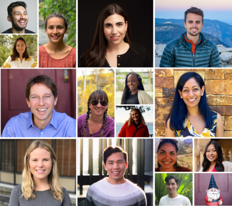 Collage of fifteen headshots of smiling wikiHow employees (and one gnome, resident of the wikiHaus).