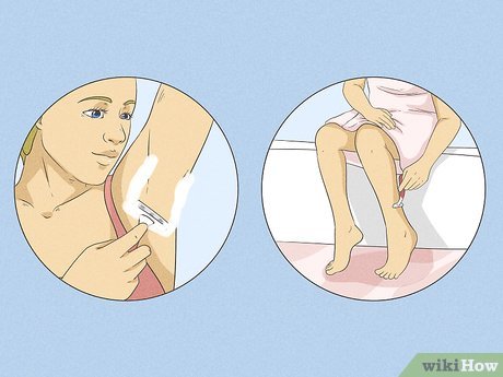 Step 5 Remove your body hair if it makes you more comfortable.