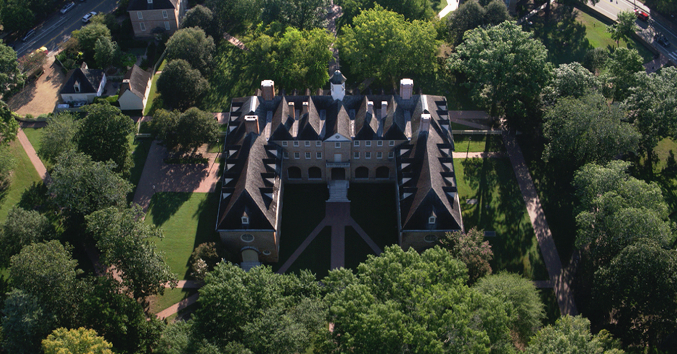 Aerial view of the Wren Building