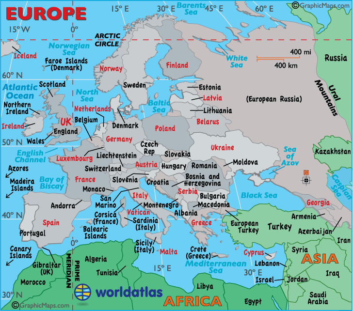 Map of Europe