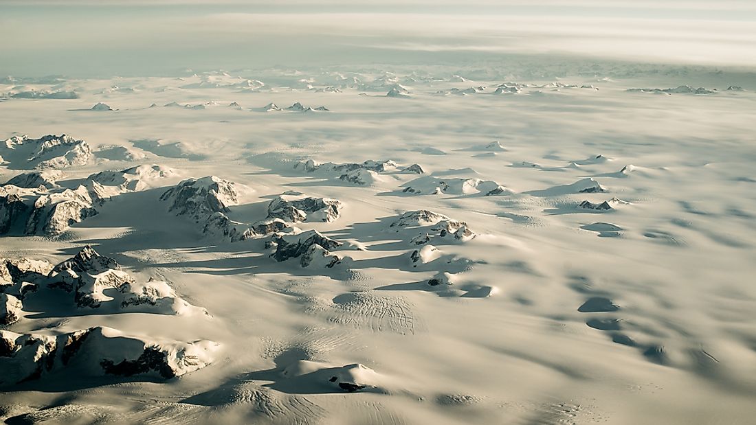 Much of Greenland's landscape is dominated by ice and snow for much of the year, leaving little opportunity for growing crops.