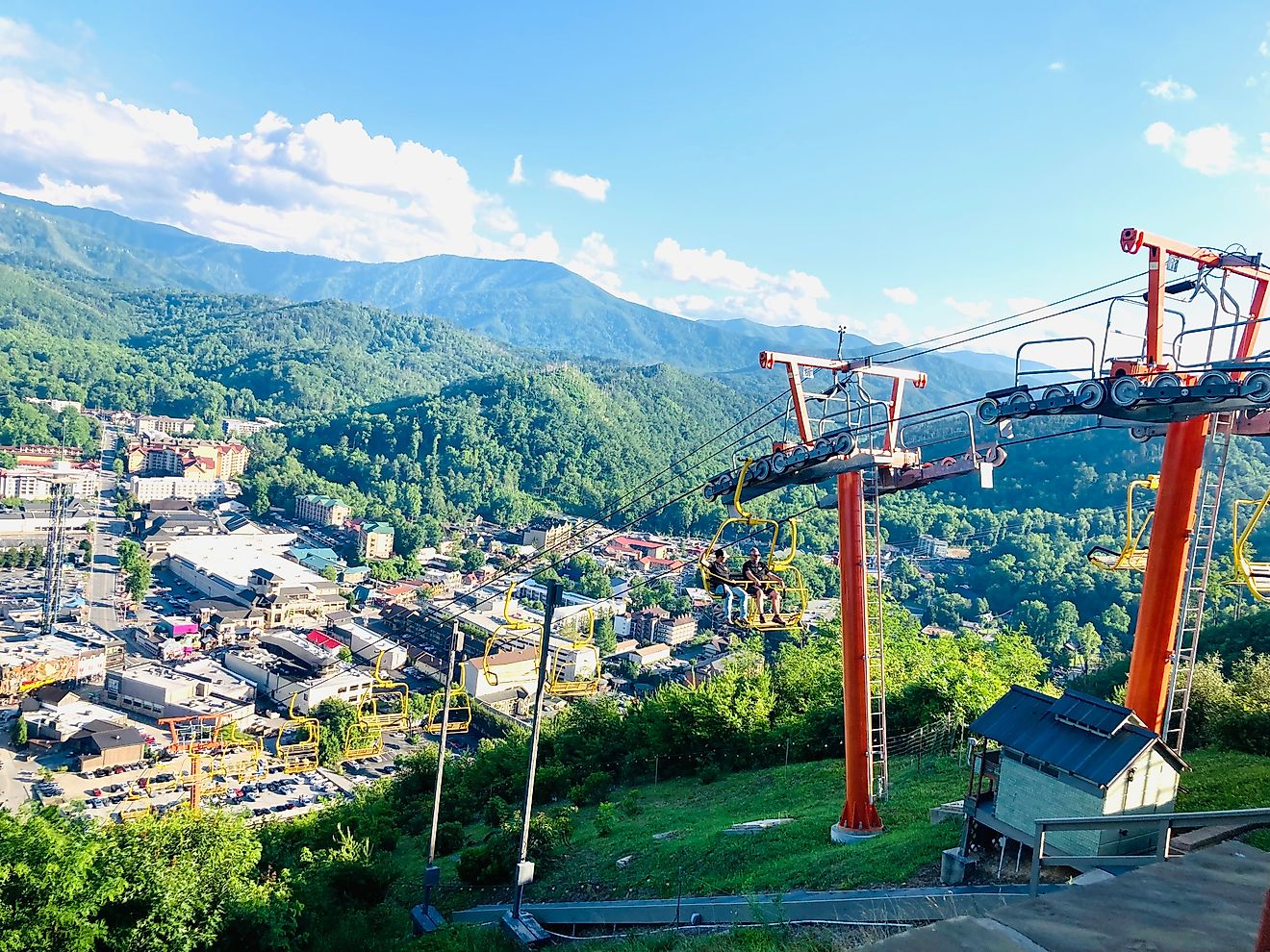 Ski lift in Gatlinburg, Tennessee