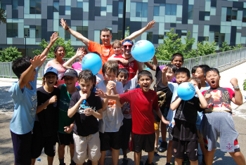 Campers at the Science Explorations Summer Camp