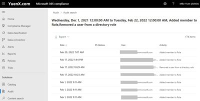 Audit Log (Microsoft 365 Compliance)