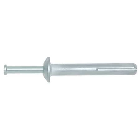 DEWALT Zamac Nailin Nail Drive Anchor, 1/4" Dia., 1-1/4" L, Alloy Steel Zinc Plated, 100 PK 02814-PWR