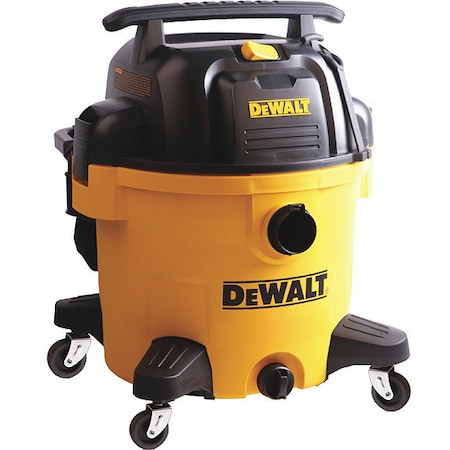 DEWALT Wet/Dry Vacuum, 10 gal., 5.5 HP, Poly, 1-7/8" Hose Dia., Disposable DXV10P