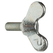 ZORO SELECT Thumb Screw, 1/2"-13 Thread Size, Wing/Spade, Zinc Plated Iron, 1 in Head Ht, 3 in Lg, 25 PK 1-GHT-07-17-