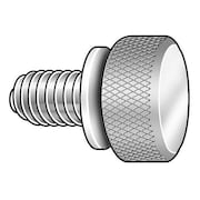 ZORO SELECT Thumb Screw, #10-32 Thread Size, Plain 18-8 Stainless Steel, 5/32 in Head Ht, 1/2 in Lg, 5 PK WFTSSS15