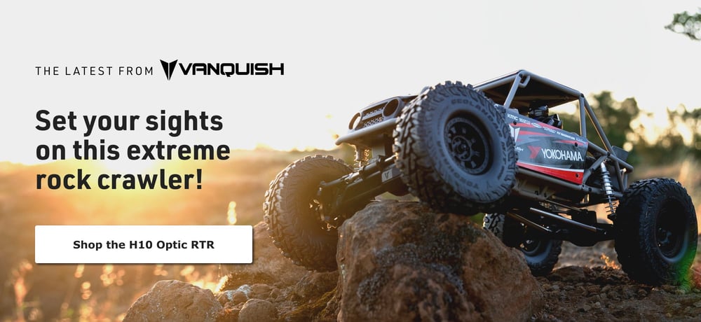 The Latest From Vanquish - Set your sights on this extreme rock crawler! - Shop the H10 Optic RTR
