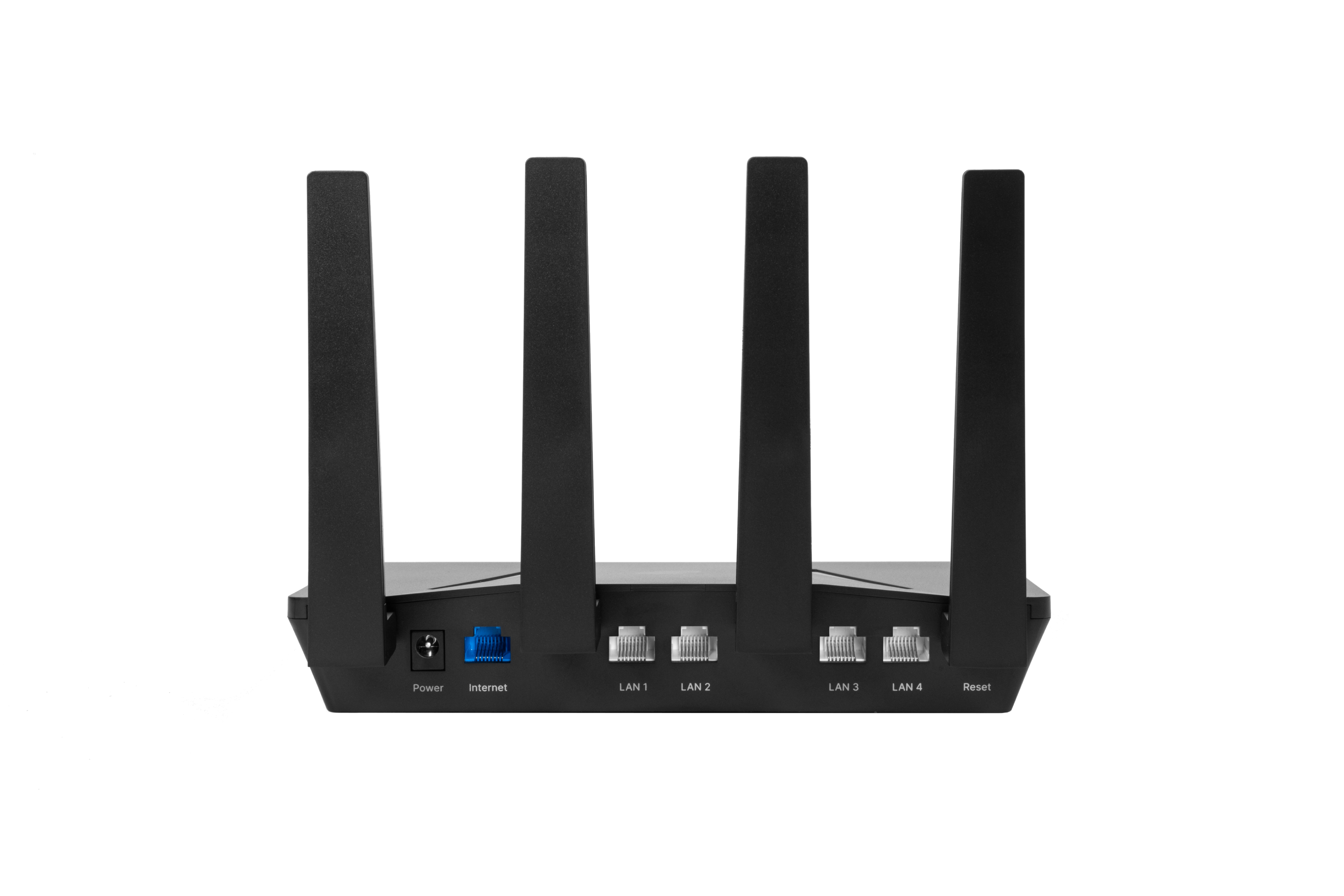 Baksidan av ExpressVPN Aircove-router.