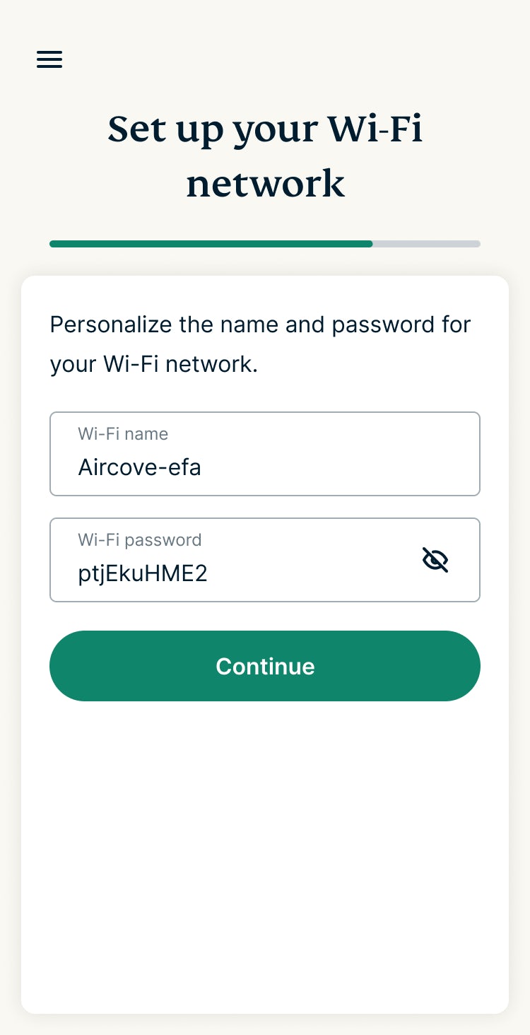 Aircove Go - Sign In to Wi-Fi