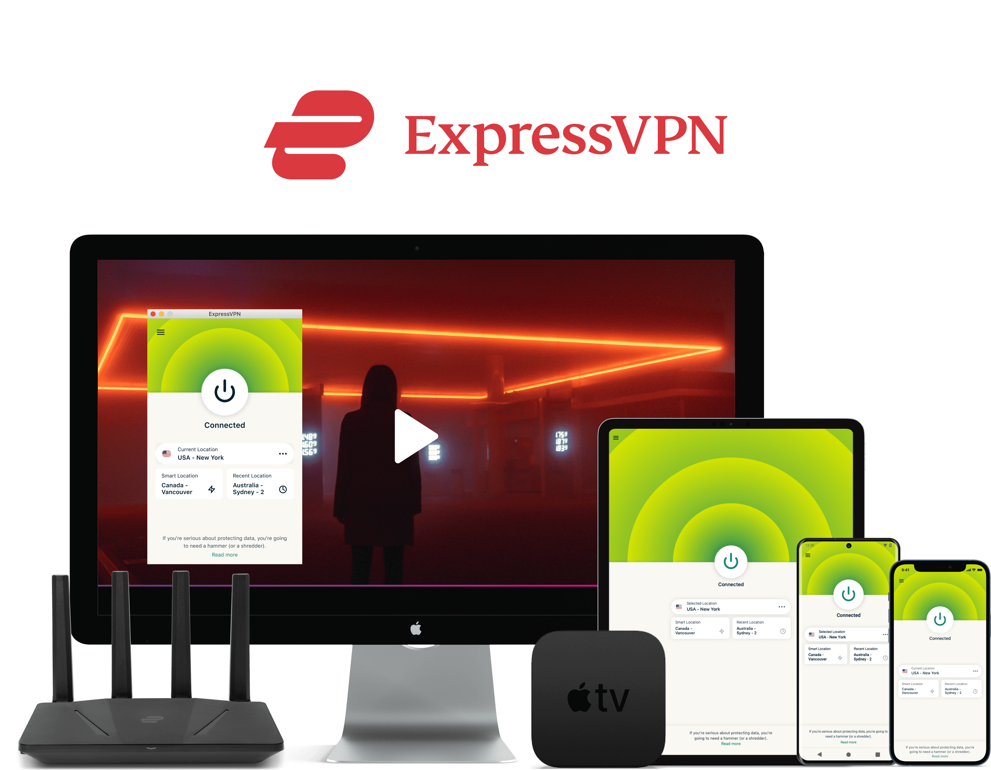 Netflix и ExpressVPN на всех устройствах.