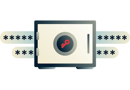 Passwords and a vault for ExpressVPN Keys.