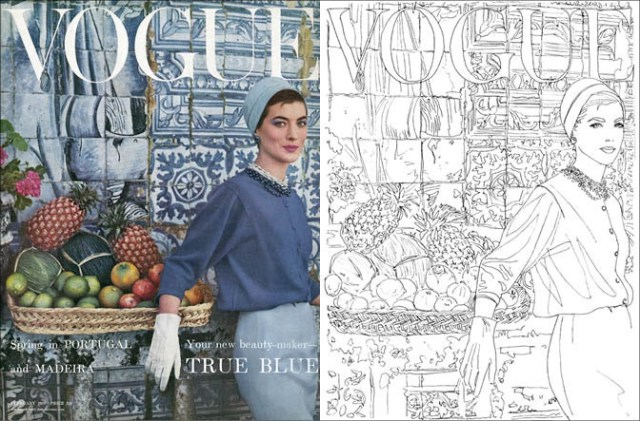 ハイセンスすぎぃ！『VOGUE JAPAN』8月号はゴージャスな塗り絵付きだ！ ディオールのイブニングドレスをぬりぬりできます♪