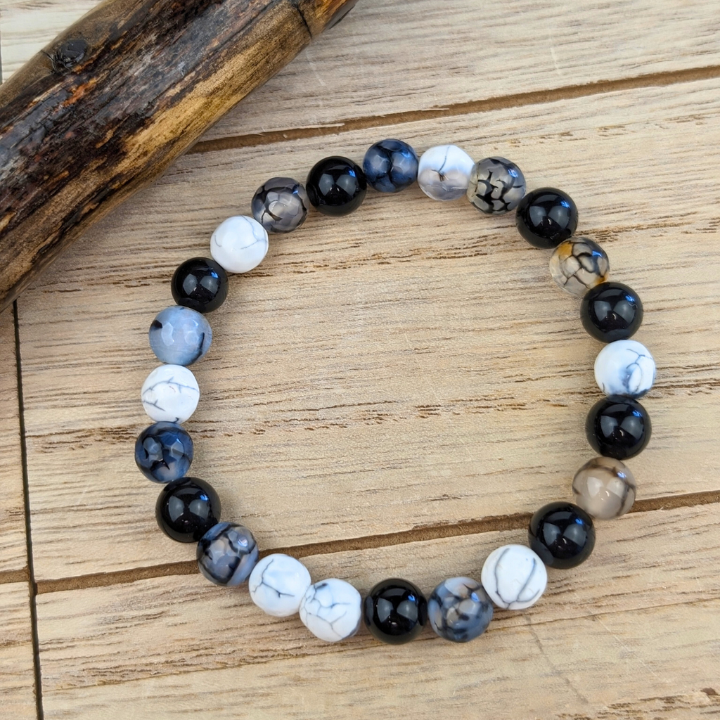 Dragon's Vein Agate Bracelet - Zen Collection