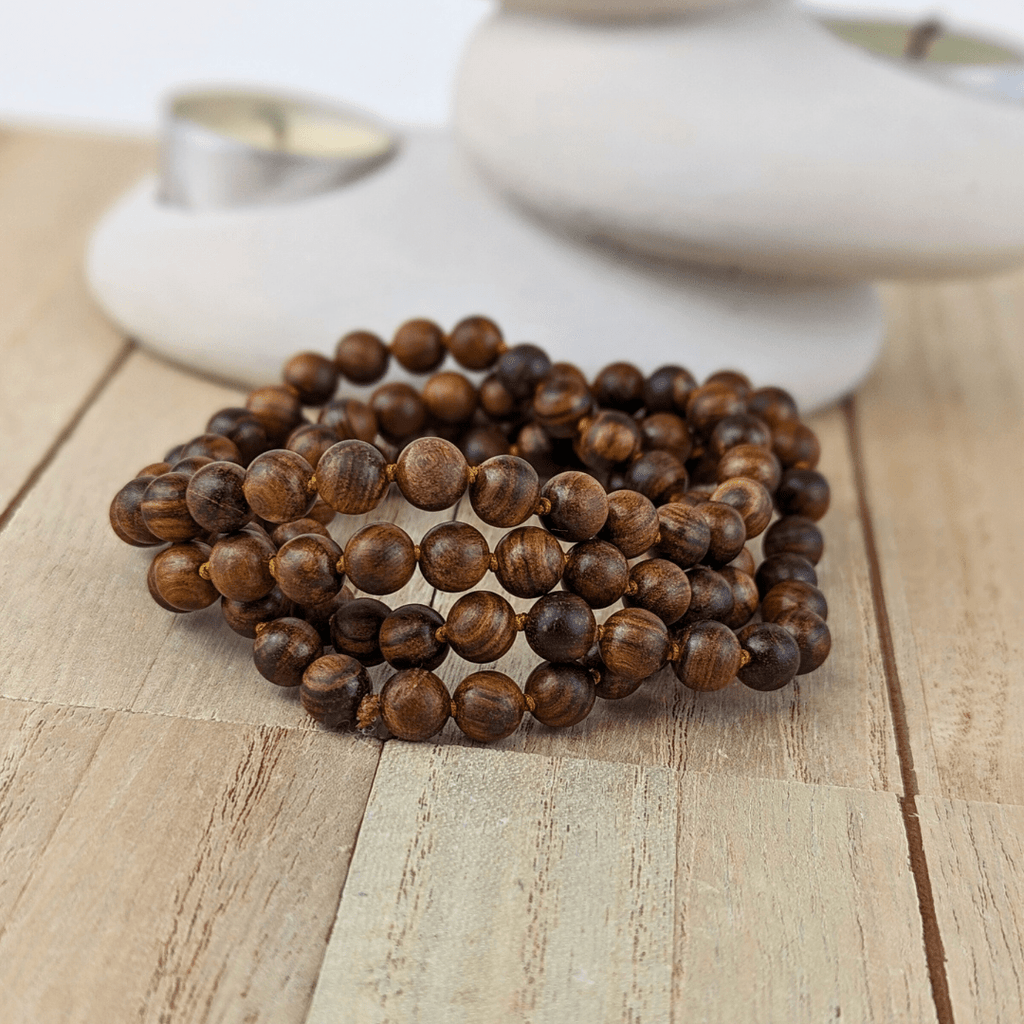 Sandalwood Mantra Mala Bracelet - Zen Collection